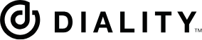 The image shows the Diality logo, featuring a circular design with a stylized D next to the word DIALITY in bold, uppercase letters.